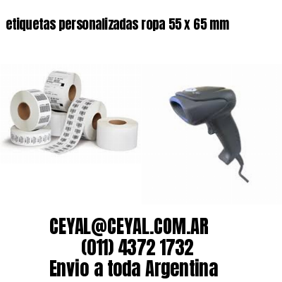 etiquetas personalizadas ropa 55 x 65 mm