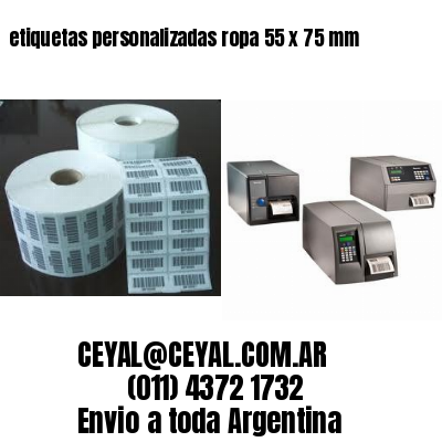 etiquetas personalizadas ropa 55 x 75 mm