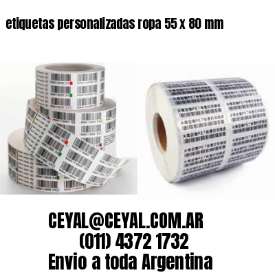 etiquetas personalizadas ropa 55 x 80 mm