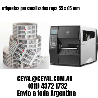 etiquetas personalizadas ropa 55 x 85 mm