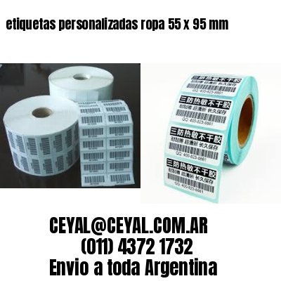 etiquetas personalizadas ropa 55 x 95 mm