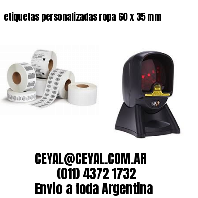 etiquetas personalizadas ropa 60 x 35 mm