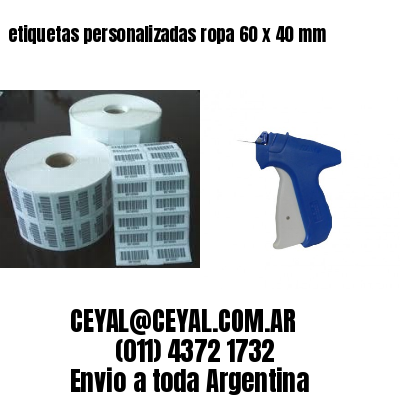 etiquetas personalizadas ropa 60 x 40 mm