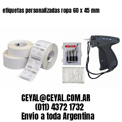 etiquetas personalizadas ropa 60 x 45 mm
