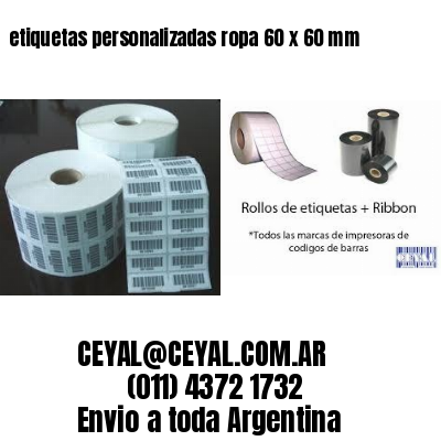 etiquetas personalizadas ropa 60 x 60 mm