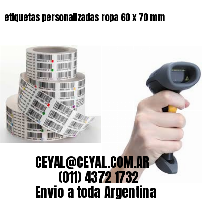 etiquetas personalizadas ropa 60 x 70 mm