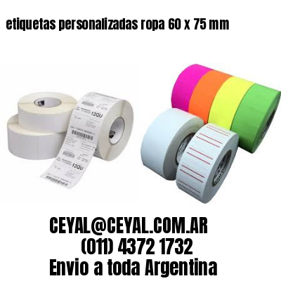 etiquetas personalizadas ropa 60 x 75 mm