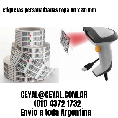 etiquetas personalizadas ropa 60 x 80 mm