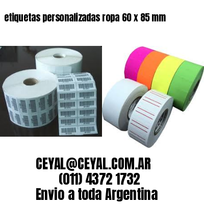 etiquetas personalizadas ropa 60 x 85 mm