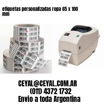 etiquetas personalizadas ropa 65 x 100 mm