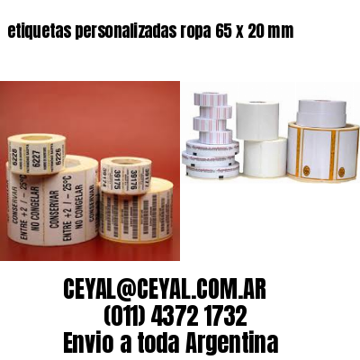 etiquetas personalizadas ropa 65 x 20 mm