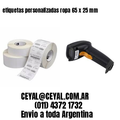 etiquetas personalizadas ropa 65 x 25 mm
