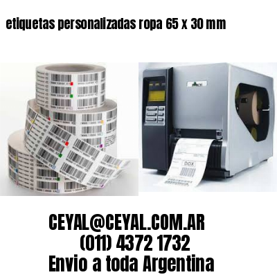 etiquetas personalizadas ropa 65 x 30 mm