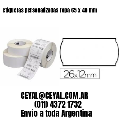 etiquetas personalizadas ropa 65 x 40 mm
