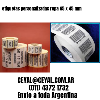 etiquetas personalizadas ropa 65 x 45 mm