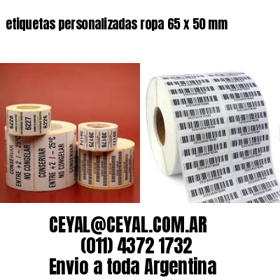 etiquetas personalizadas ropa 65 x 50 mm