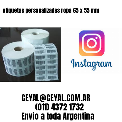 etiquetas personalizadas ropa 65 x 55 mm