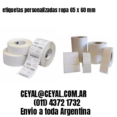 etiquetas personalizadas ropa 65 x 60 mm