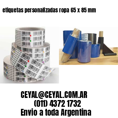 etiquetas personalizadas ropa 65 x 85 mm