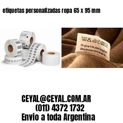 etiquetas personalizadas ropa 65 x 95 mm
