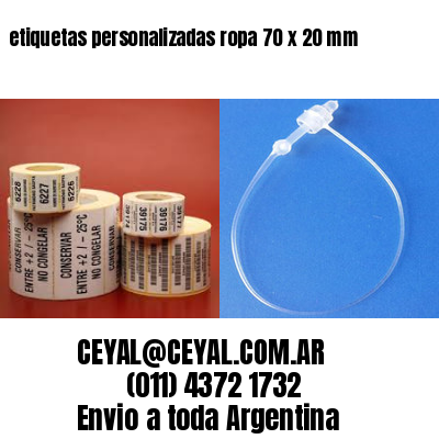 etiquetas personalizadas ropa 70 x 20 mm