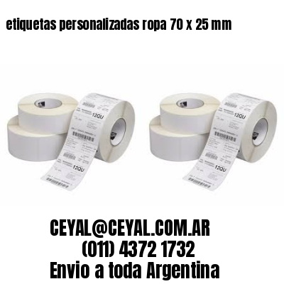 etiquetas personalizadas ropa 70 x 25 mm