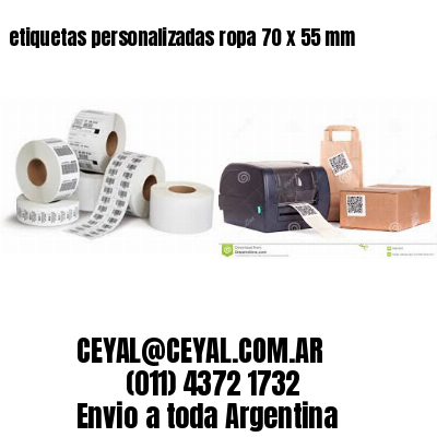 etiquetas personalizadas ropa 70 x 55 mm
