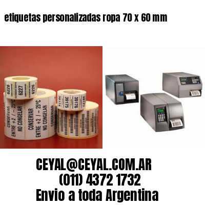etiquetas personalizadas ropa 70 x 60 mm
