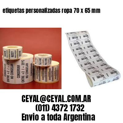 etiquetas personalizadas ropa 70 x 65 mm