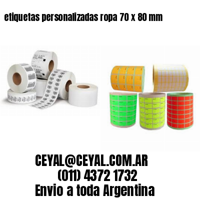 etiquetas personalizadas ropa 70 x 80 mm