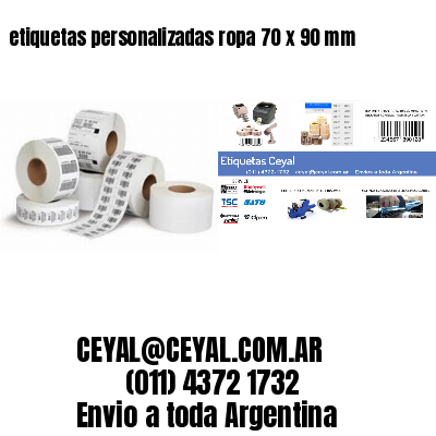 etiquetas personalizadas ropa 70 x 90 mm