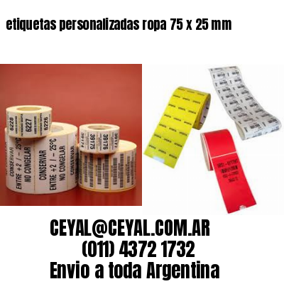 etiquetas personalizadas ropa 75 x 25 mm