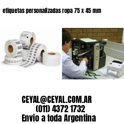 etiquetas personalizadas ropa 75 x 45 mm