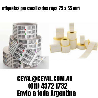 etiquetas personalizadas ropa 75 x 55 mm