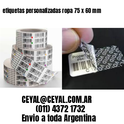 etiquetas personalizadas ropa 75 x 60 mm
