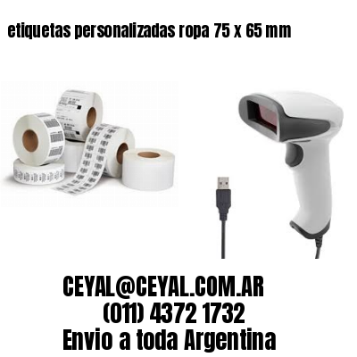 etiquetas personalizadas ropa 75 x 65 mm