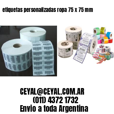 etiquetas personalizadas ropa 75 x 75 mm