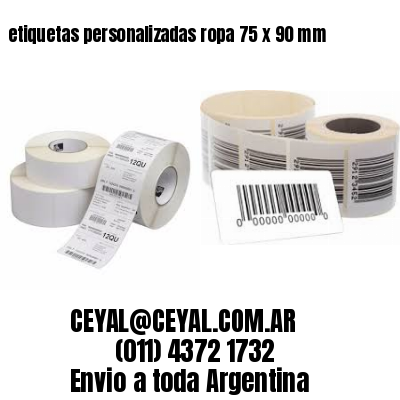 etiquetas personalizadas ropa 75 x 90 mm