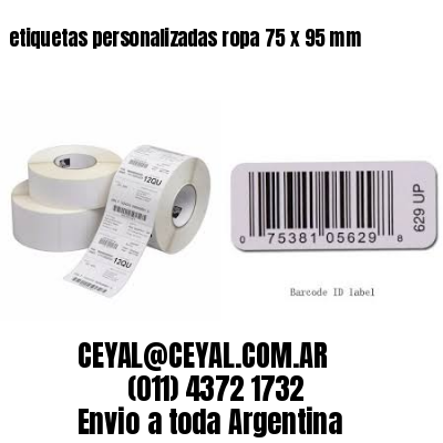 etiquetas personalizadas ropa 75 x 95 mm