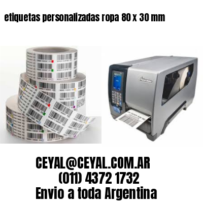 etiquetas personalizadas ropa 80 x 30 mm