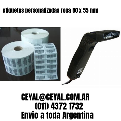 etiquetas personalizadas ropa 80 x 55 mm