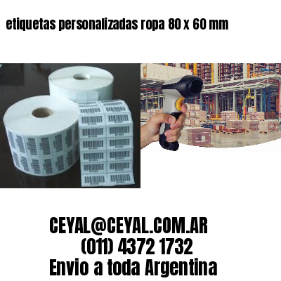 etiquetas personalizadas ropa 80 x 60 mm