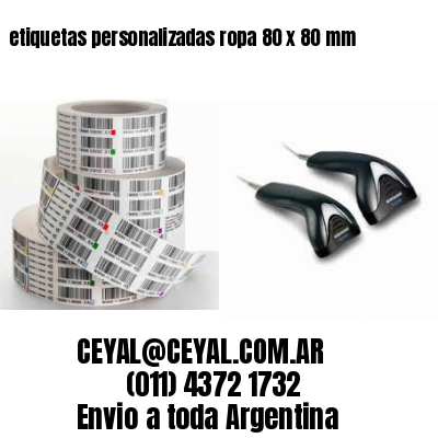 etiquetas personalizadas ropa 80 x 80 mm