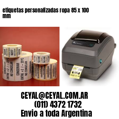 etiquetas personalizadas ropa 85 x 100 mm