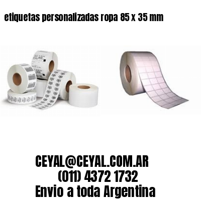 etiquetas personalizadas ropa 85 x 35 mm