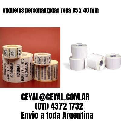 etiquetas personalizadas ropa 85 x 40 mm