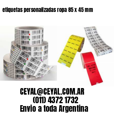 etiquetas personalizadas ropa 85 x 45 mm
