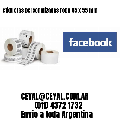 etiquetas personalizadas ropa 85 x 55 mm