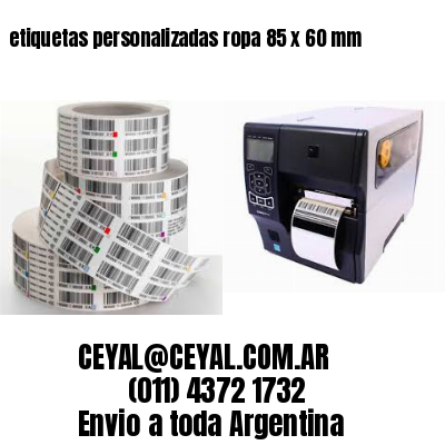 etiquetas personalizadas ropa 85 x 60 mm