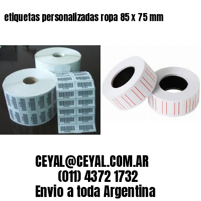 etiquetas personalizadas ropa 85 x 75 mm